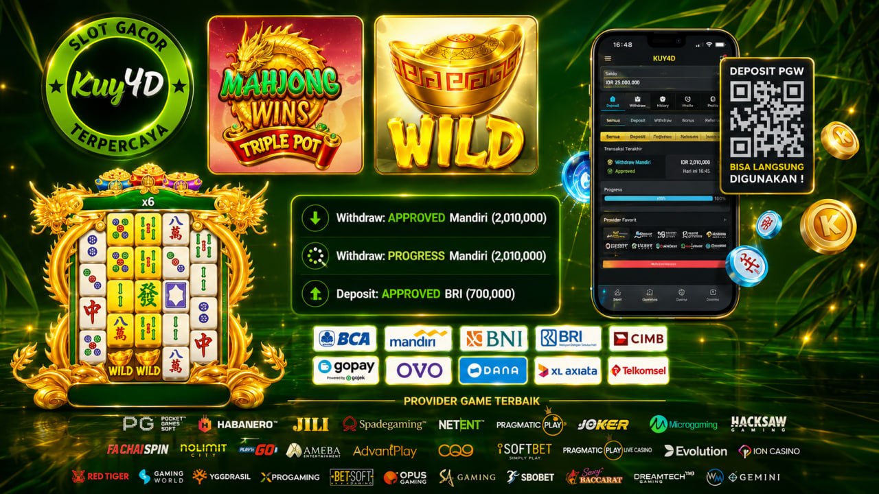 SELAMAT KEPADA MEMBER KUY4D
DEPOSIT : RP 700.000
WITHDRAW : RP 2.010.000
LINK DA